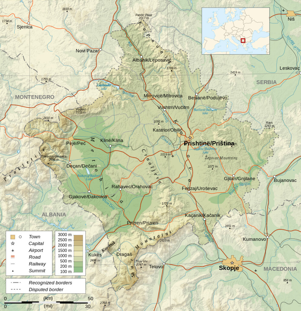 Kosovo Map